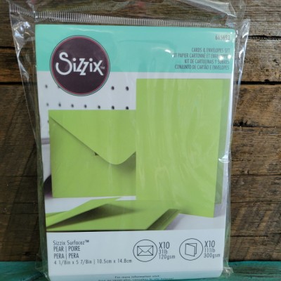 Sizzix - Ensemble de papier cartonné et enveloppes - Poires